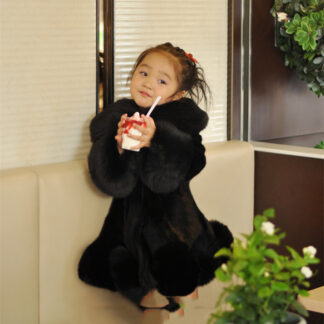 Children's Faux Fur Coat Parent-Child Coat