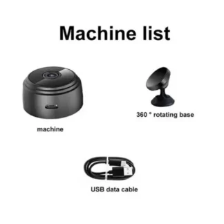 360-Degree Mini Security Camera with USB Cable