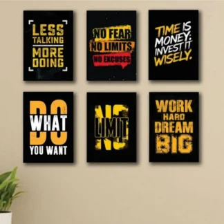 8x11 Inch Motivational Wall Art Tiles Set of 6