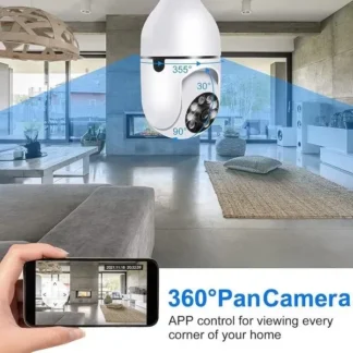360° Pan Camera with IR Night Vision & App Control