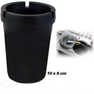 Car Ashtray Black 10x8cm Easy Clean