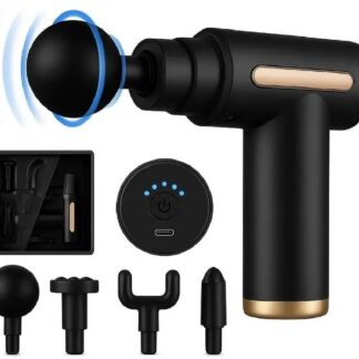 Mini Massage Gun Black 2000mAh ABS