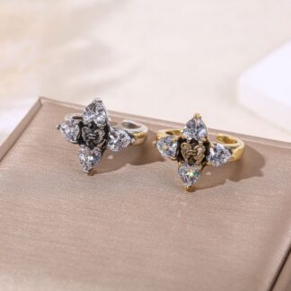 Waterdrop Zircon Pigeon Egg Simulated Ring, Luxury Minimalist French Style Open Adjustable Ring